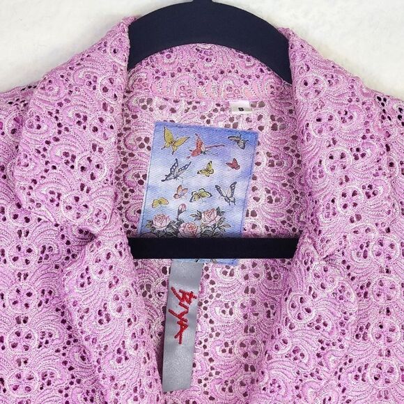 Pink Lace Women's Blazer - Picture 3 of 6